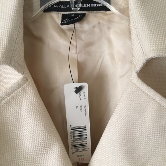 Ellen Tracy  Birch/Ivory Springtime Blazer - Picture 3 of 7